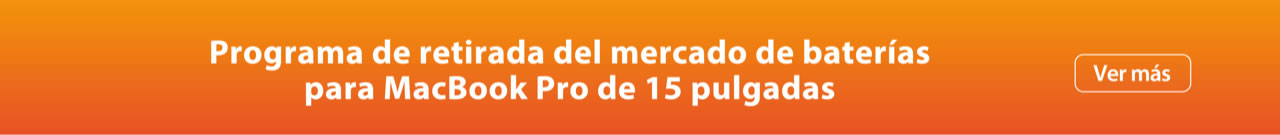 Programa de retiro de baterías de Macbook
